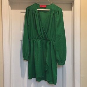 Green Long Sleeve Dress